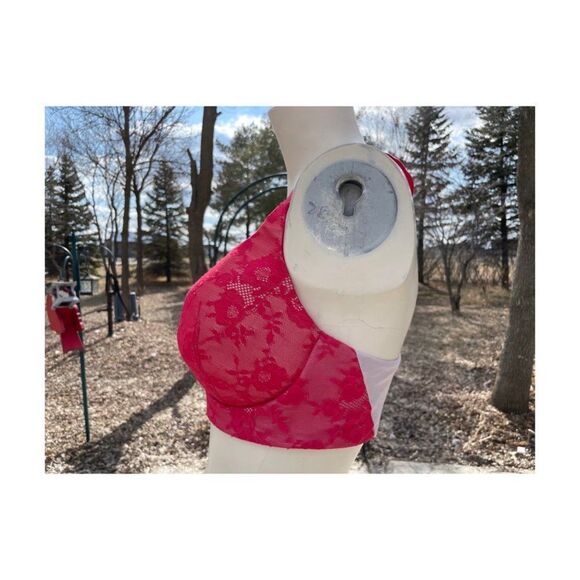 Victoria's Secret Body By V Bra Lightly Lined Plunge 36DD Pink - Picture 4 of 12